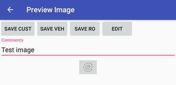 the preview image screen